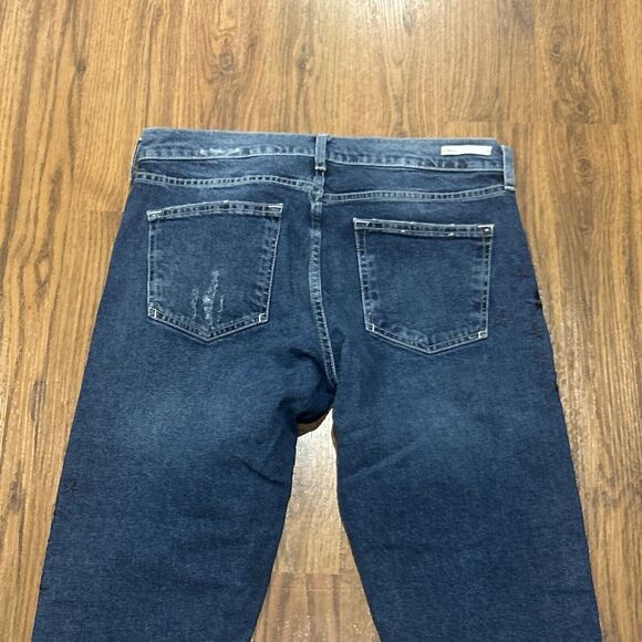 Pilcro Jeans Womens 27 Slim Boyfriend Cropped Raw Hem Embroidered Sequin Stars - Picture 11 of 11